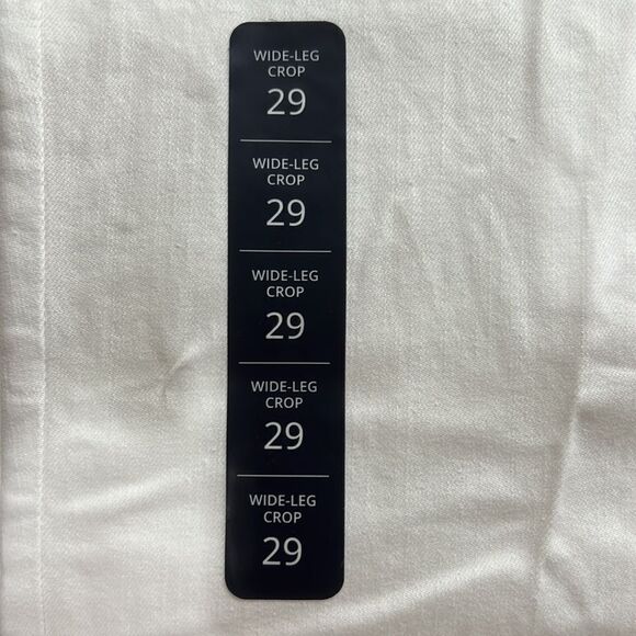 J. crew Factory Wide-leg crop jean stretch in seashell white NWT - Picture 8 of 16